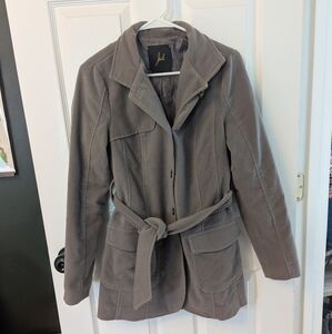 Jack Women's Gray Coat, Size Medium